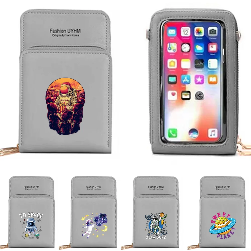 Women's Bag Trend Handbags Pu Leather Small Wallets Touch Screen Cell Phone Purse Fashion Astronaut Print Shoulder Bags Key Case
Women's Bag Trend Handbags Pu Leather Small Wallets Touch Screen Cell Phone Purse Fashion Astronaut Print Shoulder Bags Key Case