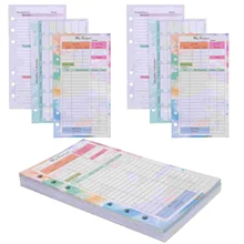 Budget Sheets Cash Binder Expense Tracking Notepad Inserts Envelopes Money Loose Leaf Papers Planner Rings Paper Notebook