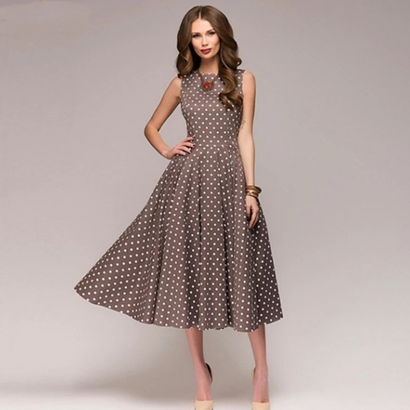 Sleeveless O-neck Women Summer Dresses 2020 Robe Vintage Up Big Swing Party Work Wear Rockabilly Dress Polka Dot Vestidos
Sleeveless O-neck Women Summer Dresses 2020 Robe Vintage Up Big Swing Party Work Wear Rockabilly Dress Polka Dot Vestidos