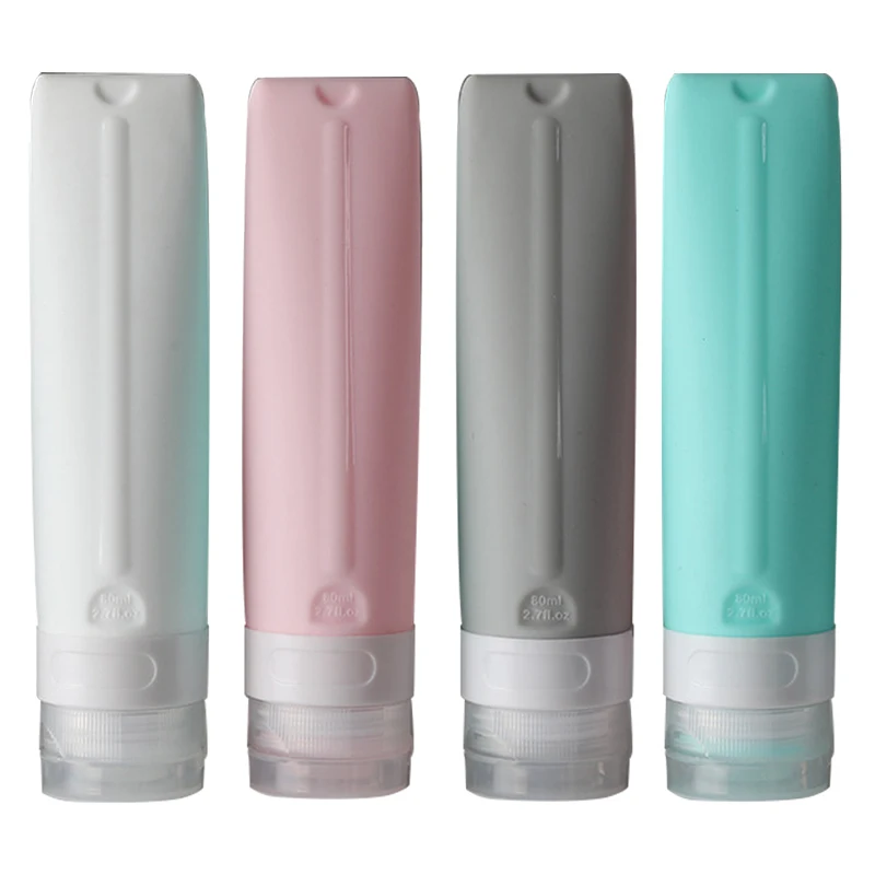 80ml Silicone Sub-bottle Shampoo Shower Gel Refillable Bottles Travel Cosmetics Lotion Empty Container Portable Skin Care Tool
80ml Silicone Sub-bottle Shampoo Shower Gel Refillable Bottles Travel Cosmetics Lotion Empty Container Portable Skin Care Tool