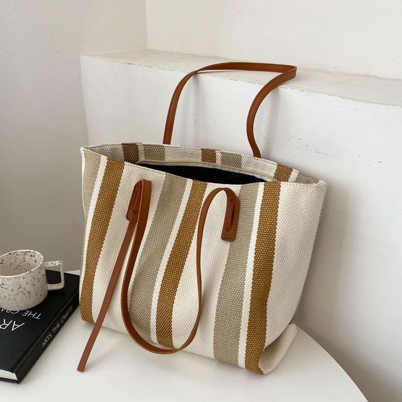 Casual Tote New Women Handbags Beach Travel Tote Fashion Women Canvas Large Capacity Shoulder Bags Simple Lady Shopping Bag
Casual Tote New Women Handbags Beach Travel Tote Fashion Women Canvas Large Capacity Shoulder Bags Simple Lady Shopping Bag