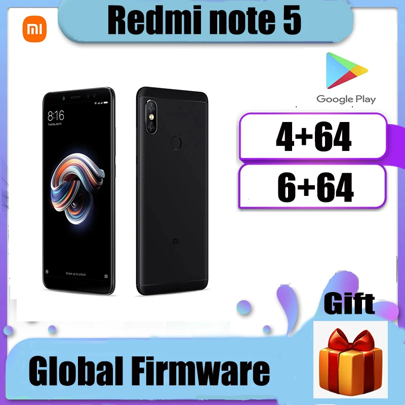 Xiaomi Redmi note5 4G 64G Smartphone Snapdragon 636 2160*1080 5.99 Inch Full Screen 13.0MP Camera Fingerprint/face Recognition
Xiaomi Redmi note5 4G 64G Smartphone Snapdragon 636 2160*1080 5.99 Inch Full Screen 13.0MP Camera Fingerprint/face Recognition