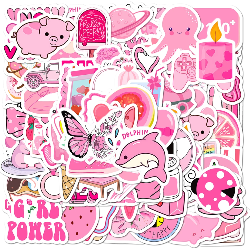 50/100Pcs Pink Preppy Cute Girl Graffiti Stickers DIY Waterproof Removable Helmet Phone Wall Guitar Notebook Pencil Case Decals
50/100Pcs Pink Preppy Cute Girl Graffiti Stickers DIY Waterproof Removable Helmet Phone Wall Guitar Notebook Pencil Case Decals