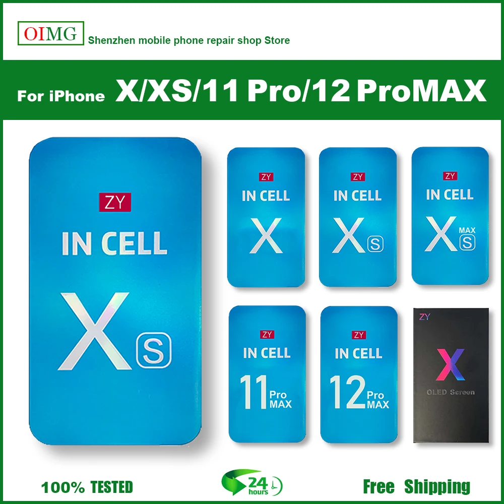 

ЖК-дисплей ZY INCELL для iPhone X XS XSMAX XR с 3D сенсорным дигитайзером в сборе 11 11PROMAX 12 Pro Max, сменный ЖК-экран