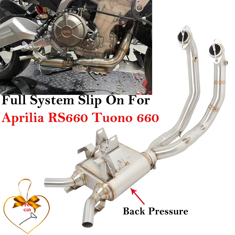 For Aprilia RS660 RS 660 Tuono 660 2021 2022 Motorcycle Exhaust Header Link Pipe Original Muffler Back Pressure Front Mid Tube
For Aprilia RS660 RS 660 Tuono 660 2021 2022 Motorcycle Exhaust Header Link Pipe Original Muffler Back Pressure Front Mid Tube