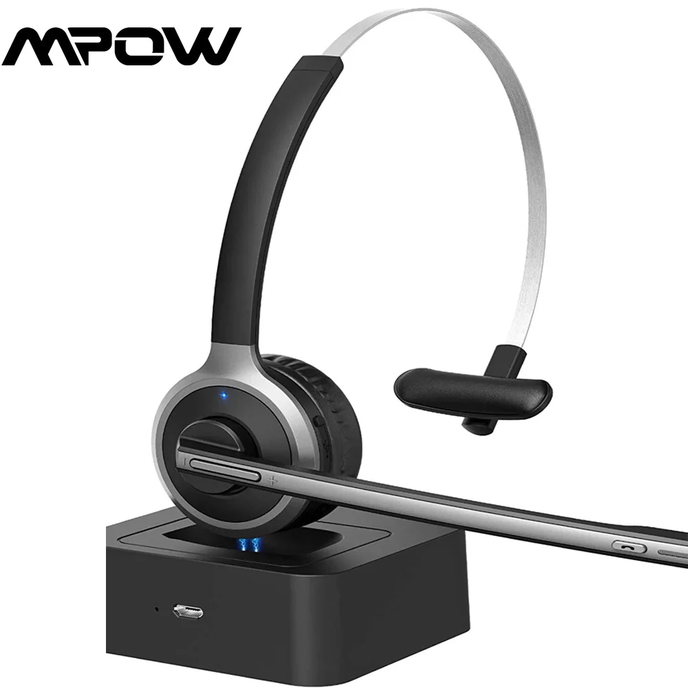 Mpow M5 Pro Headphones Wireless Bluetooth Headset with Mic 200H Charging Station Earphone for Trucker Driver Office Headset
Mpow M5 Pro Headphones Wireless Bluetooth Headset with Mic 200H Charging Station Earphone for Trucker Driver Office Headset