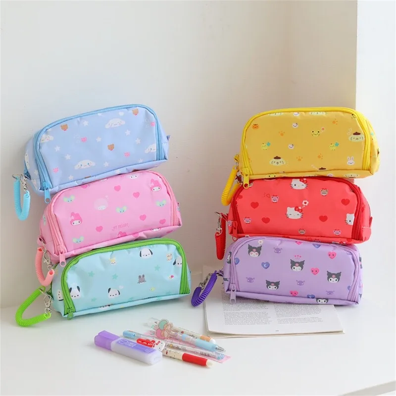 Kawaii Sanrio Anime Series Kuromi Cinnamoroll My Melody Oxford Cloth Double Layer Pencil Case Telescopic Portable Stationery Box
Kawaii Sanrio Anime Series Kuromi Cinnamoroll My Melody Oxford Cloth Double Layer Pencil Case Telescopic Portable Stationery Box
