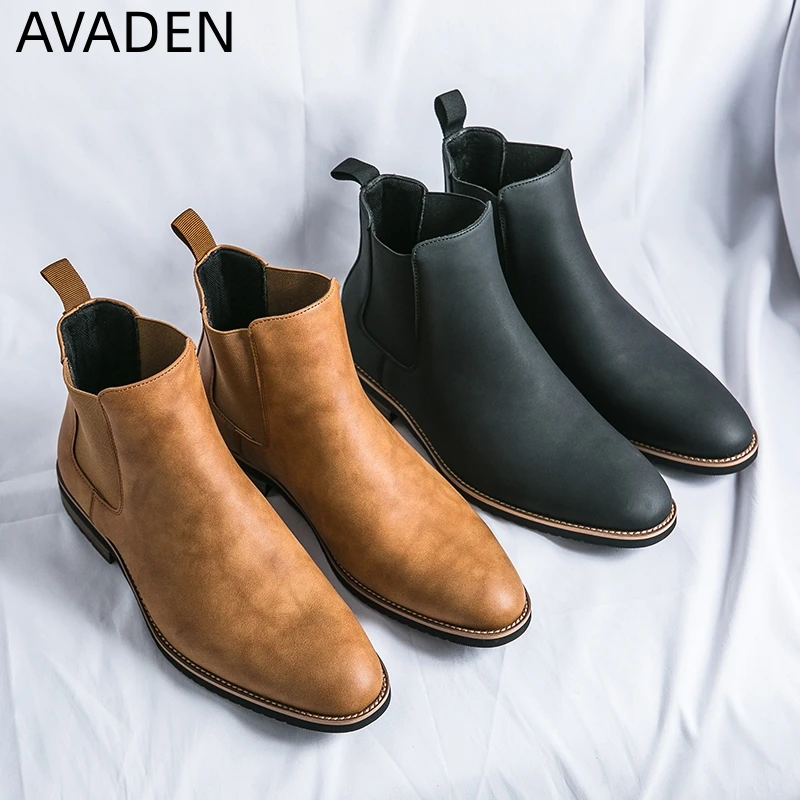 Men's Pointed Toe Chelsea High-top Men's Shoes Outdoor Wear-resistant Fashion Comfortable Work Shoes Spring and Autumn Flagship
Men's Pointed Toe Chelsea High-top Men's Shoes Outdoor Wear-resistant Fashion Comfortable Work Shoes Spring and Autumn Flagship