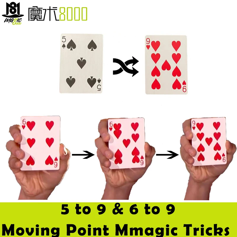 Shin Lim New 5 to 9 and 6 to 9 Moving Point lim- Card Close Up Card Magic Professional Magician Trick Magic Tool Magic Prop
Shin Lim New 5 to 9 and 6 to 9 Moving Point lim- Card Close Up Card Magic Professional Magician Trick Magic Tool Magic Prop