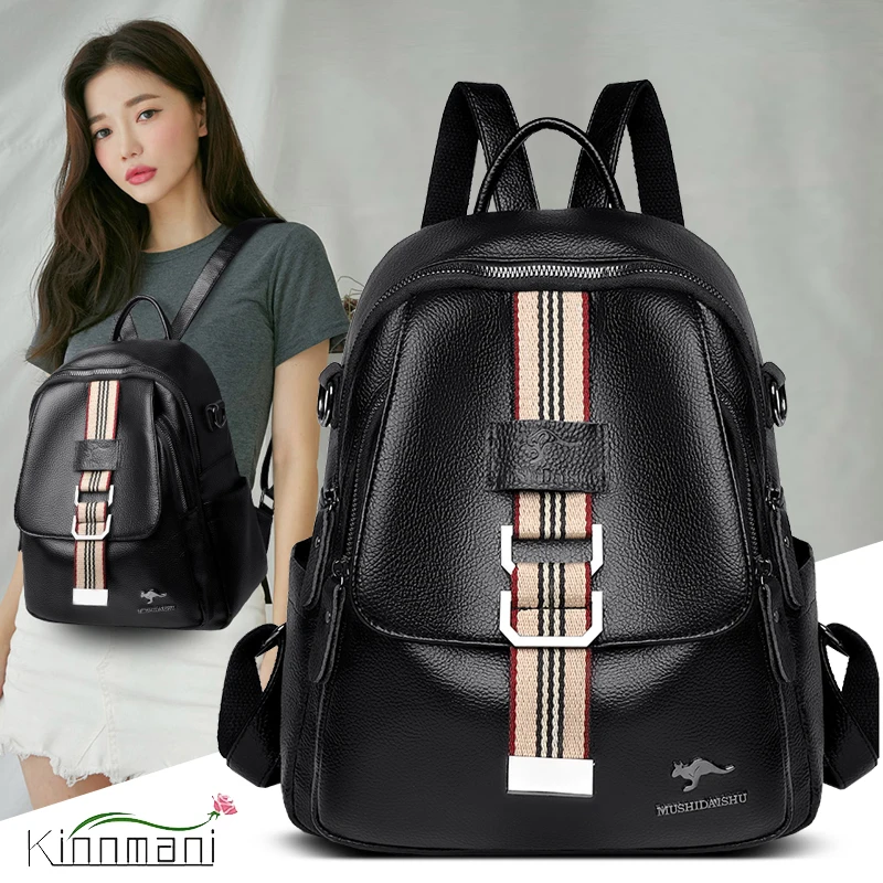 Summer New Brand Designer Women's Backpacks High Quality PU Leather Girl's School Bags Black Single Shoulder Backpack Sac A Dos
Summer New Brand Designer Women's Backpacks High Quality PU Leather Girl's School Bags Black Single Shoulder Backpack Sac A Dos
