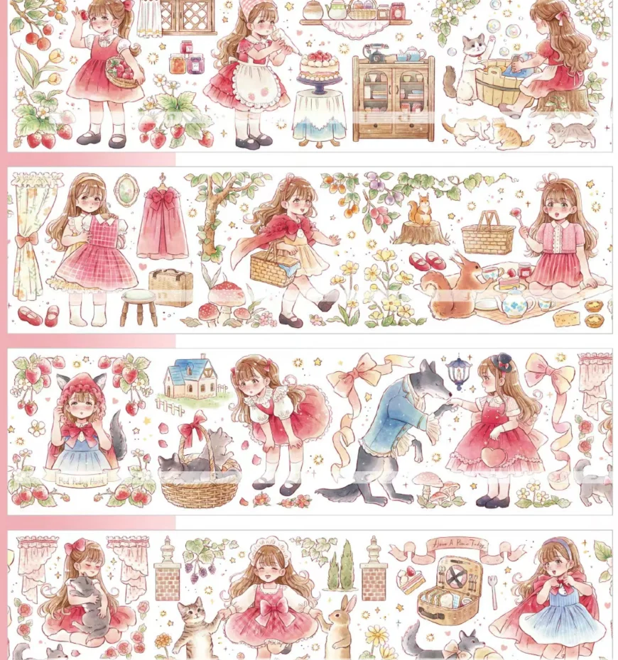 10m Cute Girl and Cats and Bunny In The Forest PET Tape Card Making Decorative Sticker 11.17
10m Cute Girl and Cats and Bunny In The Forest PET Tape Card Making Decorative Sticker 11.17
