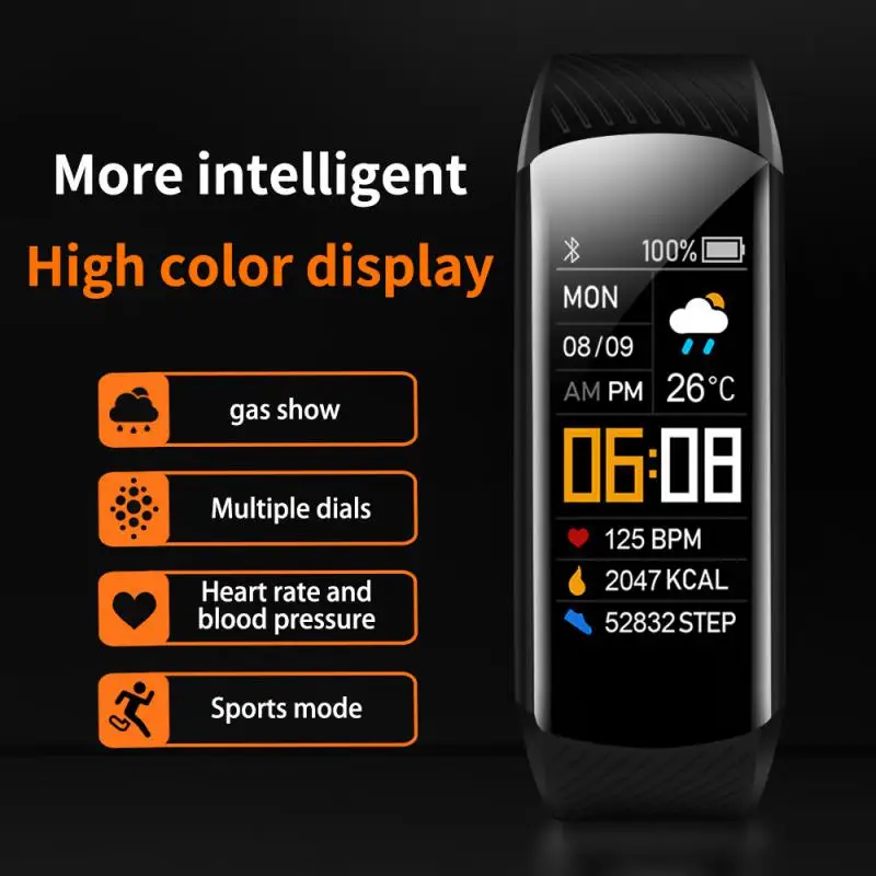 

Sport Smart Watch Men Women Smartwatch Electronics Smart Clock For Android IOS Fitness Tracker New Fashion Smart-watch C5S