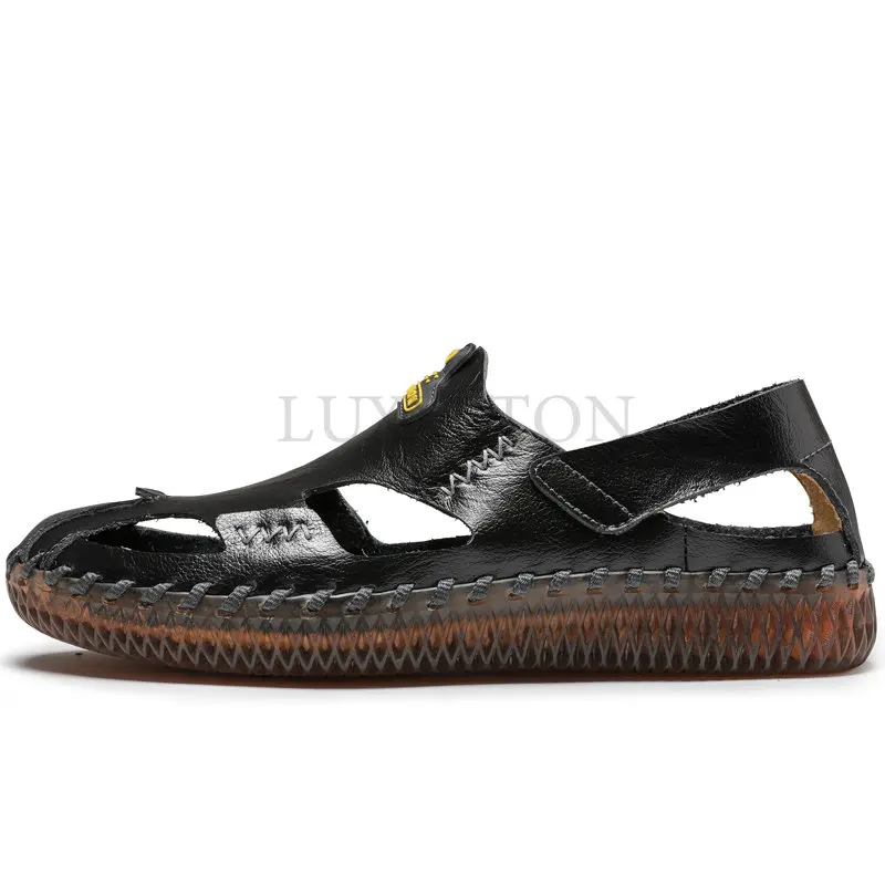 Summer Men Sandals Genuine Leather Breathable Fashion Casual Shoes First Layer Cowhide Hiking Handmade Outdoor Size 38-48
Summer Men Sandals Genuine Leather Breathable Fashion Casual Shoes First Layer Cowhide Hiking Handmade Outdoor Size 38-48