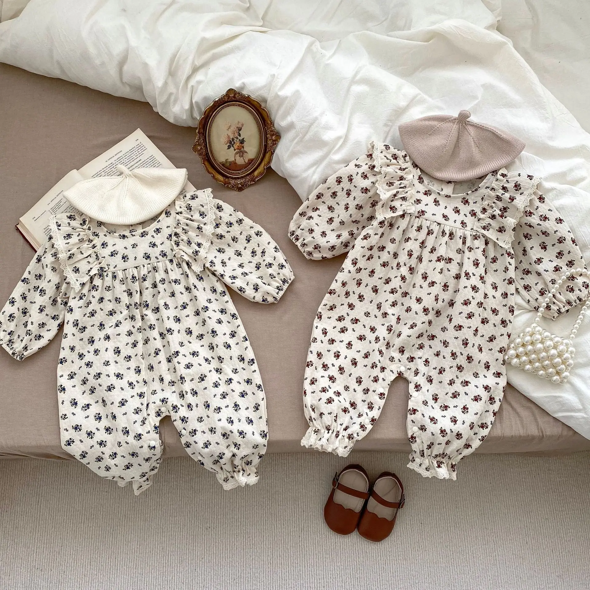 Autumn Newborn Outfits Girl Baby Floral Print Fashion Romper Infant Ruffle Lace Loose Jumpsuit Toddler Casual Cotton One-piece
Autumn Newborn Outfits Girl Baby Floral Print Fashion Romper Infant Ruffle Lace Loose Jumpsuit Toddler Casual Cotton One-piece