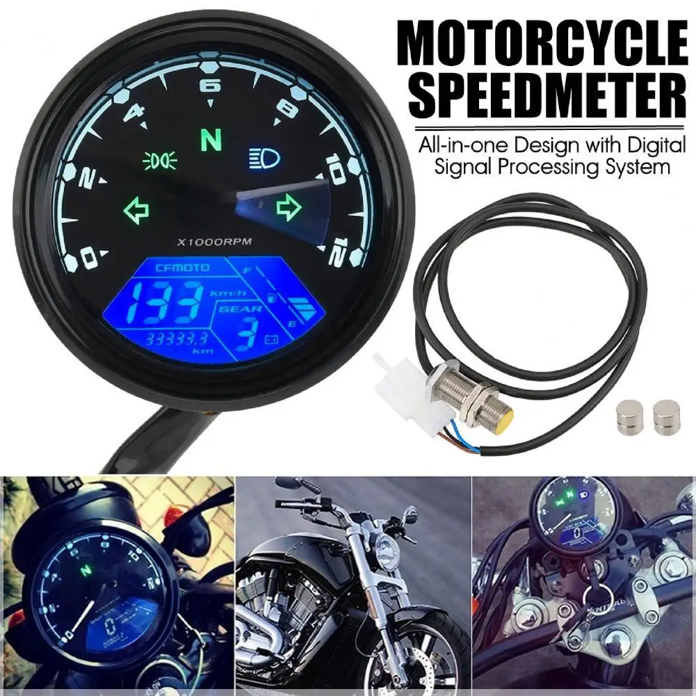 

Fuel Meter LCD Screen Widely Used DC 12V Motorcycle LED Tachometer for Motorcycle