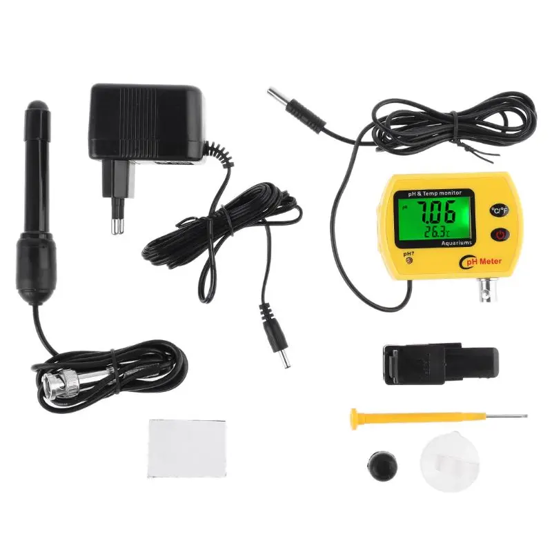 Digital LCD Online pH Meter Aquarium Water Quality Tester Monitor Analyzer with Temperature Display T5UC
Digital LCD Online pH Meter Aquarium Water Quality Tester Monitor Analyzer with Temperature Display T5UC