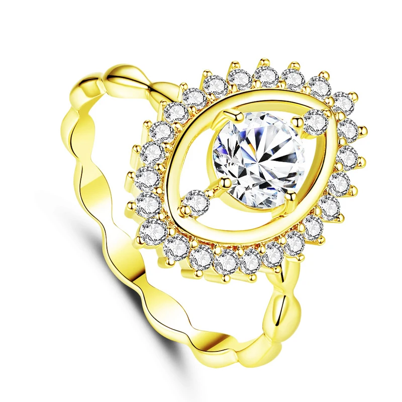 2022 Fashion Gold Color Inlaid White Zircon Crystal Ring for WomenTemperament Banquet Hollow Party Ring Jewelry Size 6-10
2022 Fashion Gold Color Inlaid White Zircon Crystal Ring for WomenTemperament Banquet Hollow Party Ring Jewelry Size 6-10