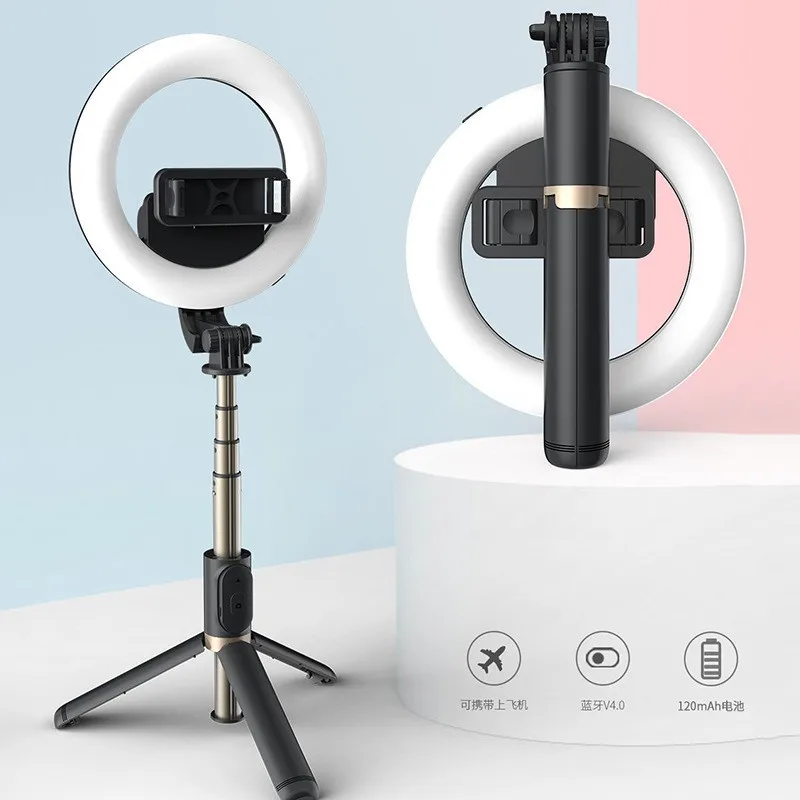 Wireless Selfie Stick Bluetooth Compatible Foldable Mini Tripod For Phone With Fill Light Shutter Remote Control For IOS Android
Wireless Selfie Stick Bluetooth Compatible Foldable Mini Tripod For Phone With Fill Light Shutter Remote Control For IOS Android