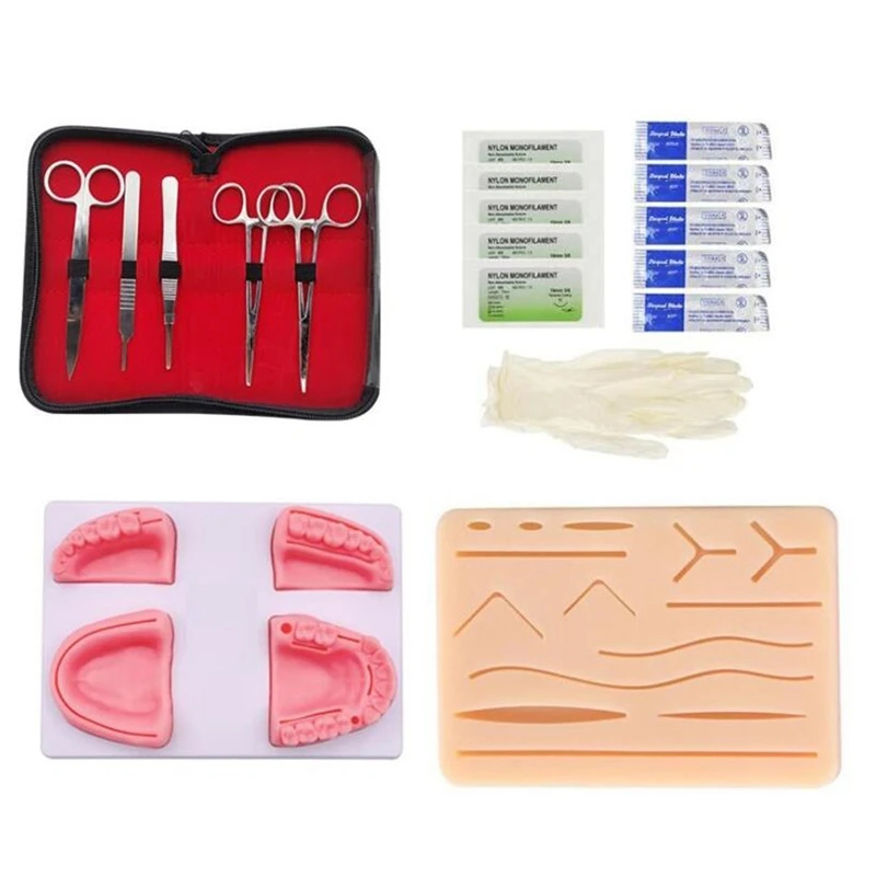 Detal Oral Suture Training Module Kit With Skin Suture Practice Pad Practice Set Teaching Model For 
Detal Oral Suture Training Module Kit With Skin Suture Practice Pad Practice Set Teaching Model For