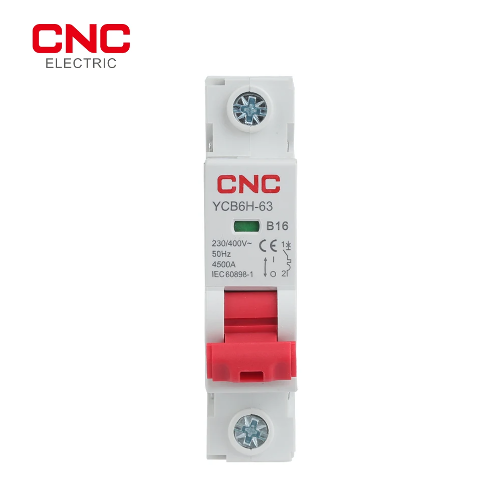 CNC YCB6H-63 B Curves Miniature Circuit Breaker 18mm 1P B16A/B32A 4.5kA Din Rail Mount Breaking Capacity MCB
CNC YCB6H-63 B Curves Miniature Circuit Breaker 18mm 1P B16A/B32A 4.5kA Din Rail Mount Breaking Capacity MCB