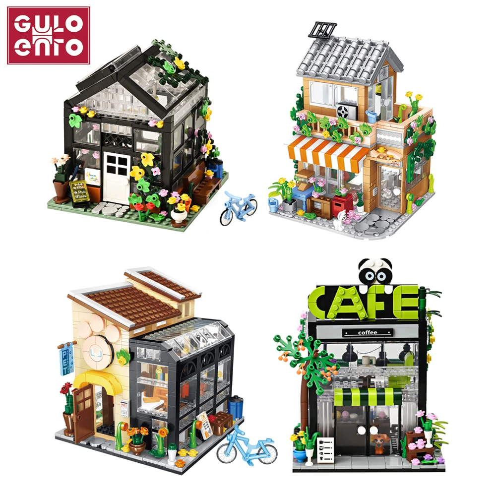 Конструктор GULO Street View детский, комплект строительных блоков, кирпичи с подсветкой, игрушки для дома, флористики, домашних животных, модель д... 
Конструктор GULO Street View детский, комплект строительных блоков, кирпичи с подсветкой, игрушки для дома, флористики, домашних животных, модель д...