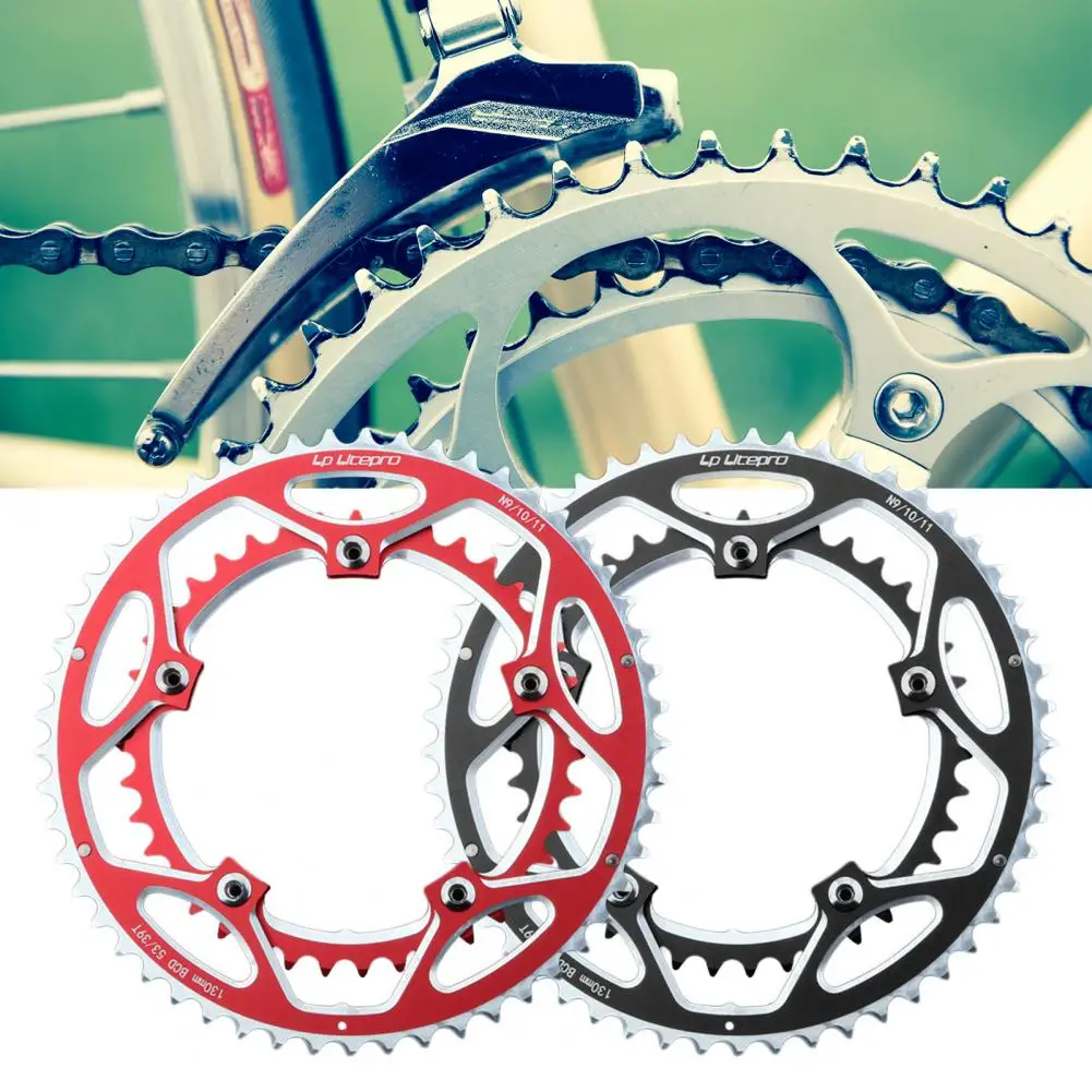 Useful Durable 130BCD 53T-39T Double Disc Bike Chain Wheel Bike Accessories Bike Chainring Crankset Tooth Plate
Useful Durable 130BCD 53T-39T Double Disc Bike Chain Wheel Bike Accessories Bike Chainring Crankset Tooth Plate