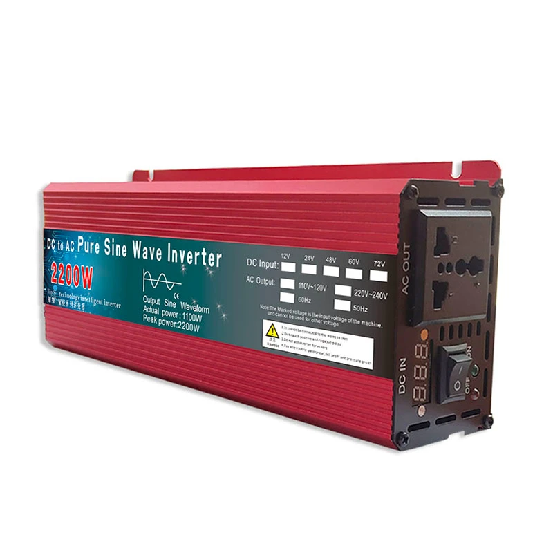 Pure Sine Wave Inverter DC 12v/24v To AC 110V/220V 1000W 1600W 2000W 3000W Voltage Transformer Power Converter Solar Inverter
Pure Sine Wave Inverter DC 12v/24v To AC 110V/220V 1000W 1600W 2000W 3000W Voltage Transformer Power Converter Solar Inverter