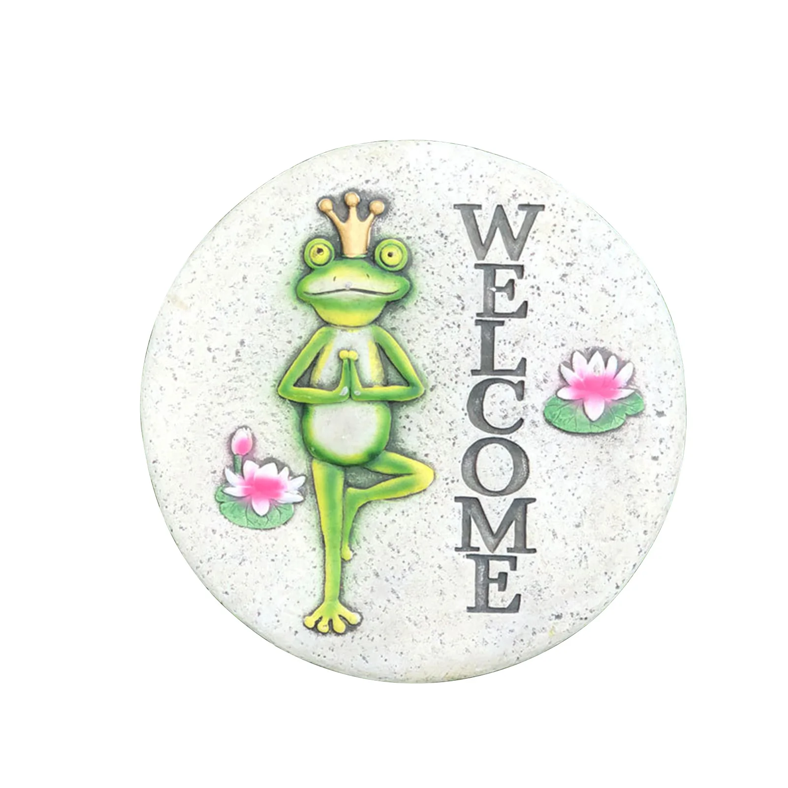 Gift Lawn Stepping Stone Easy Clean DIY Pathway Home Concrete Waterproof Durable Garden Decor Lotus Frog Welcome Printed Round
Gift Lawn Stepping Stone Easy Clean DIY Pathway Home Concrete Waterproof Durable Garden Decor Lotus Frog Welcome Printed Round