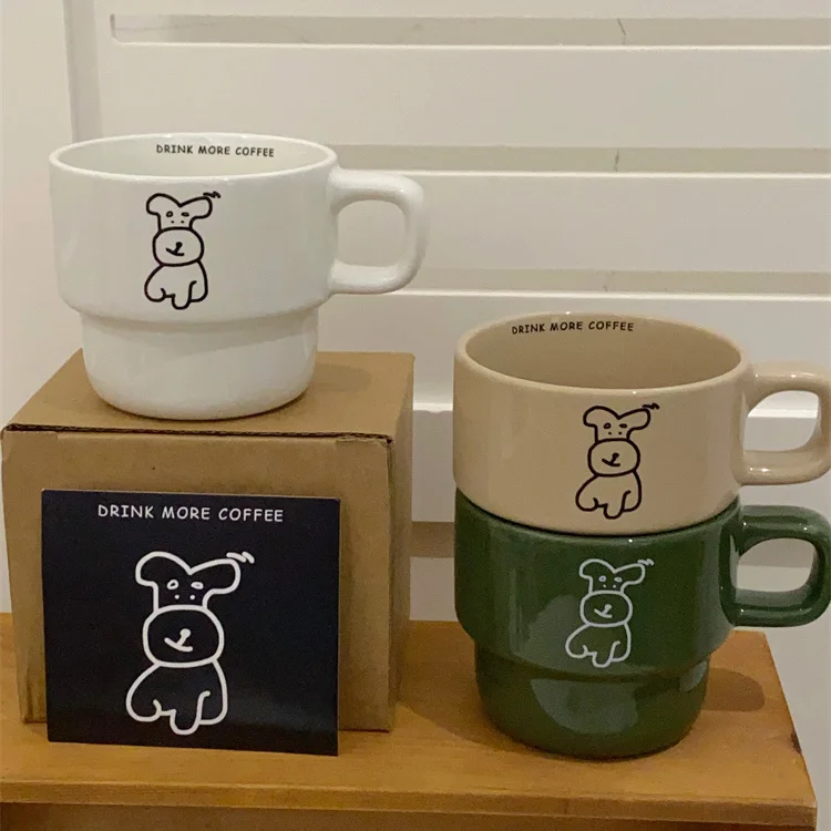 Cartoon Puppy Coffee Cup Cute Retro Ceramic Mug Milk Juice Tea Water Cups Student Couple Birthday Gift Ins Coffee Mugs
Cartoon Puppy Coffee Cup Cute Retro Ceramic Mug Milk Juice Tea Water Cups Student Couple Birthday Gift Ins Coffee Mugs