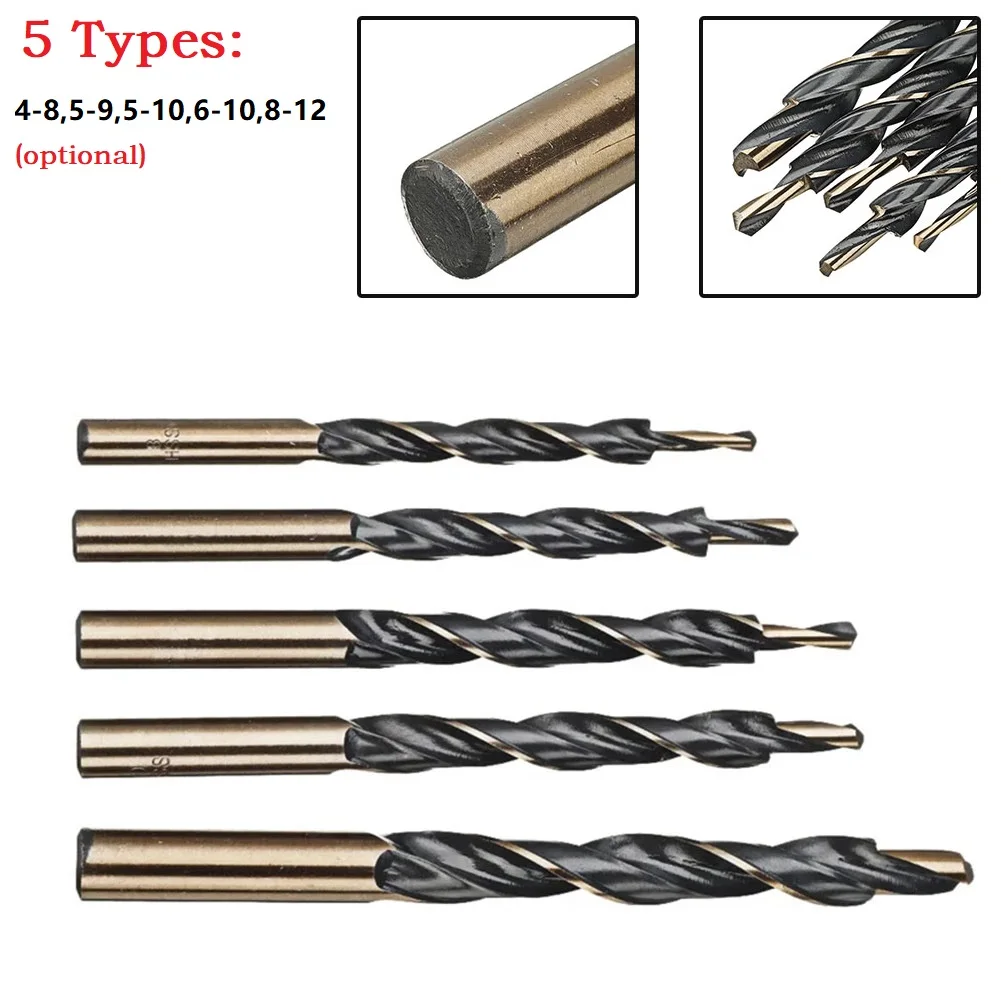 1pc Twist Step Drill Bits Manual Pocket Hole Jig High Speed Steel 8-4/9-5/10-5/10-6/12-8mm Woodworking Tool
1pc Twist Step Drill Bits Manual Pocket Hole Jig High Speed Steel 8-4/9-5/10-5/10-6/12-8mm Woodworking Tool