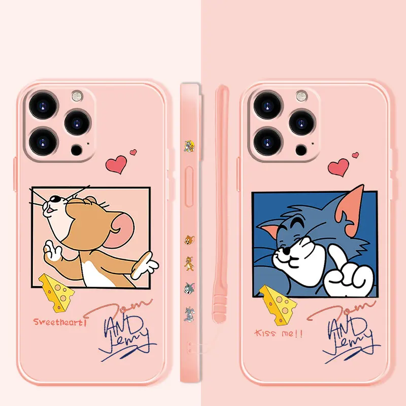 Liquid Candy Silicone Phone Case For iPhone 13 12 11 Pro Max Mini X XR XS Max 7 8 6 6s Plus SE Shell Tom and Jerry Kiss Couple
Liquid Candy Silicone Phone Case For iPhone 13 12 11 Pro Max Mini X XR XS Max 7 8 6 6s Plus SE Shell Tom and Jerry Kiss Couple
