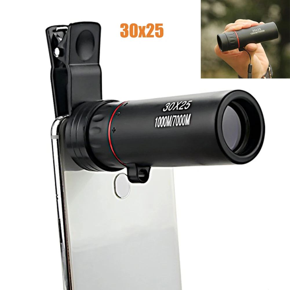 30x25 Optical Monocular Low Night Vision Waterproof Mini Portable Focus Telescope Zoomable 10X Scope For Travel Hunting
30x25 Optical Monocular Low Night Vision Waterproof Mini Portable Focus Telescope Zoomable 10X Scope For Travel Hunting