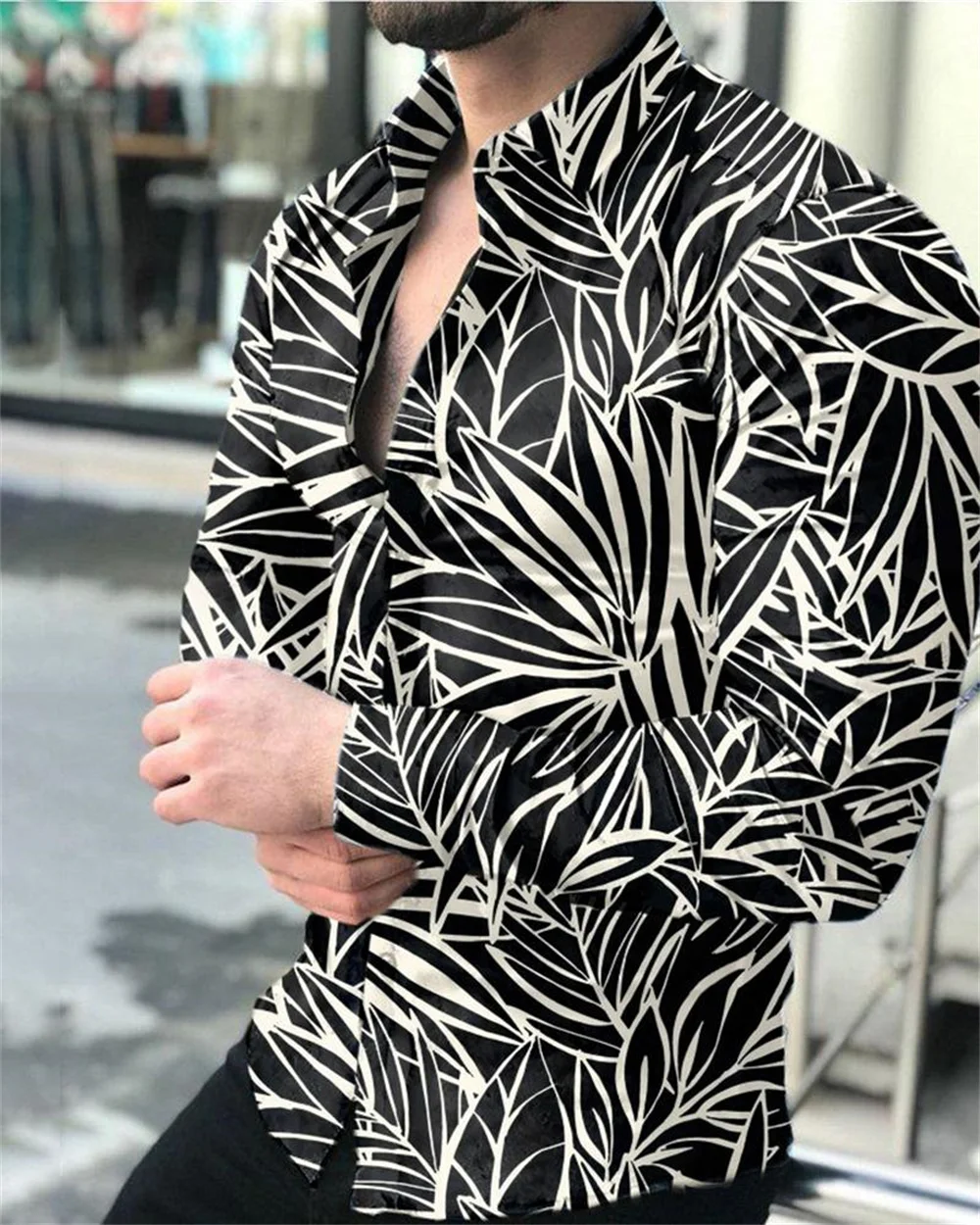 European and American casual lapel button-up shirt fashion men's brand street Harajuku long-sleeved cardigan shirt S-4XL 2022
European and American casual lapel button-up shirt fashion men's brand street Harajuku long-sleeved cardigan shirt S-4XL 2022
