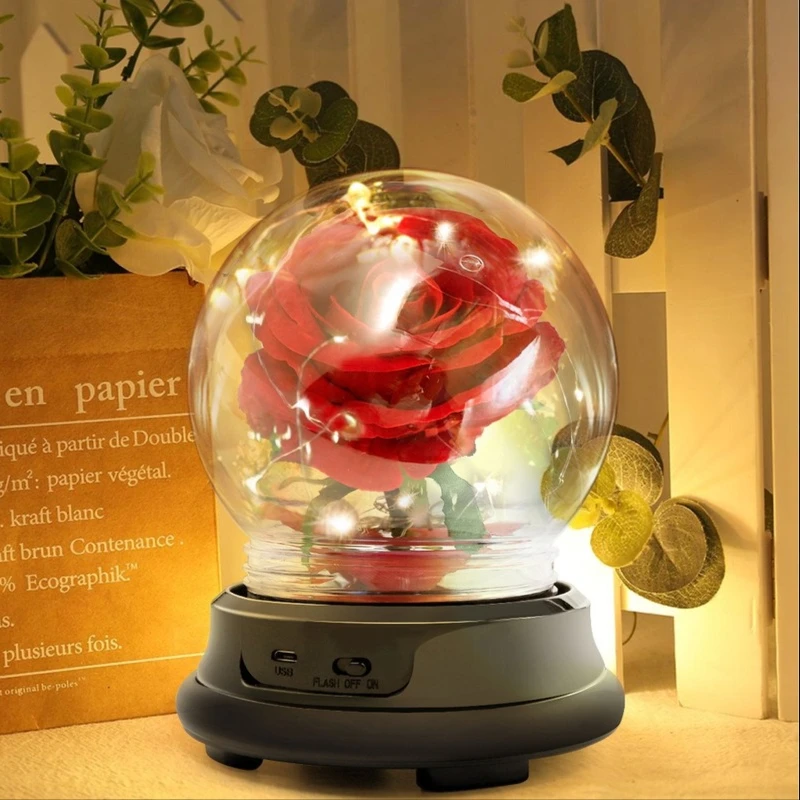 Mother Day Gift Dried Flowers Eternal Real Rose Home Decor With LED In Glass Dome Mother'S Day Gift Rose Round Lamp Ornaments
Mother Day Gift Dried Flowers Eternal Real Rose Home Decor With LED In Glass Dome Mother'S Day Gift Rose Round Lamp Ornaments