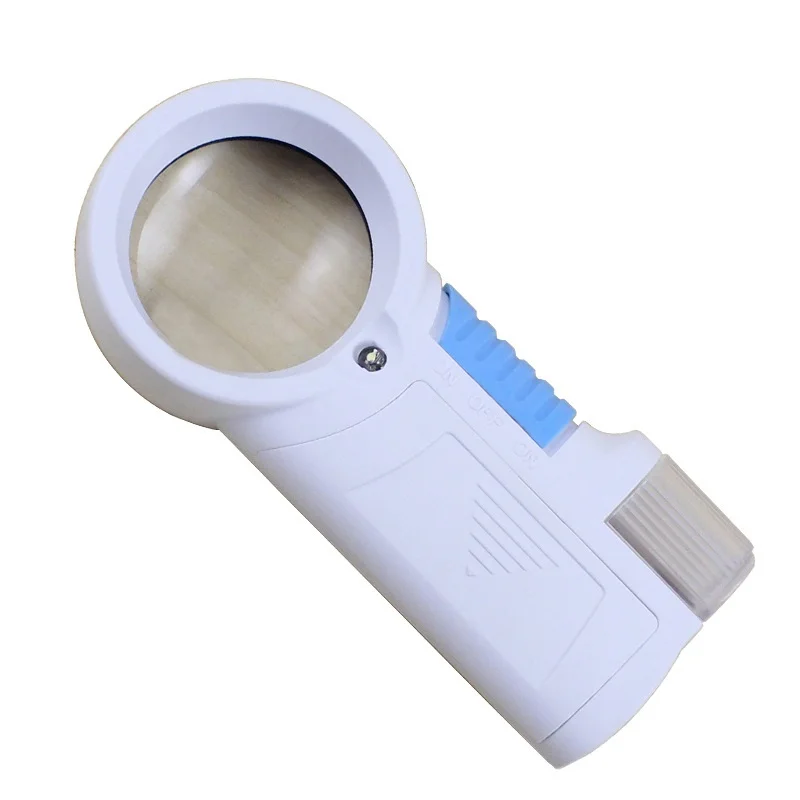 5X Optical Glass Lens Handheld Flashlight Magnifying Glass with LED Light for Analysis Iridology
5X Optical Glass Lens Handheld Flashlight Magnifying Glass with LED Light for Analysis Iridology