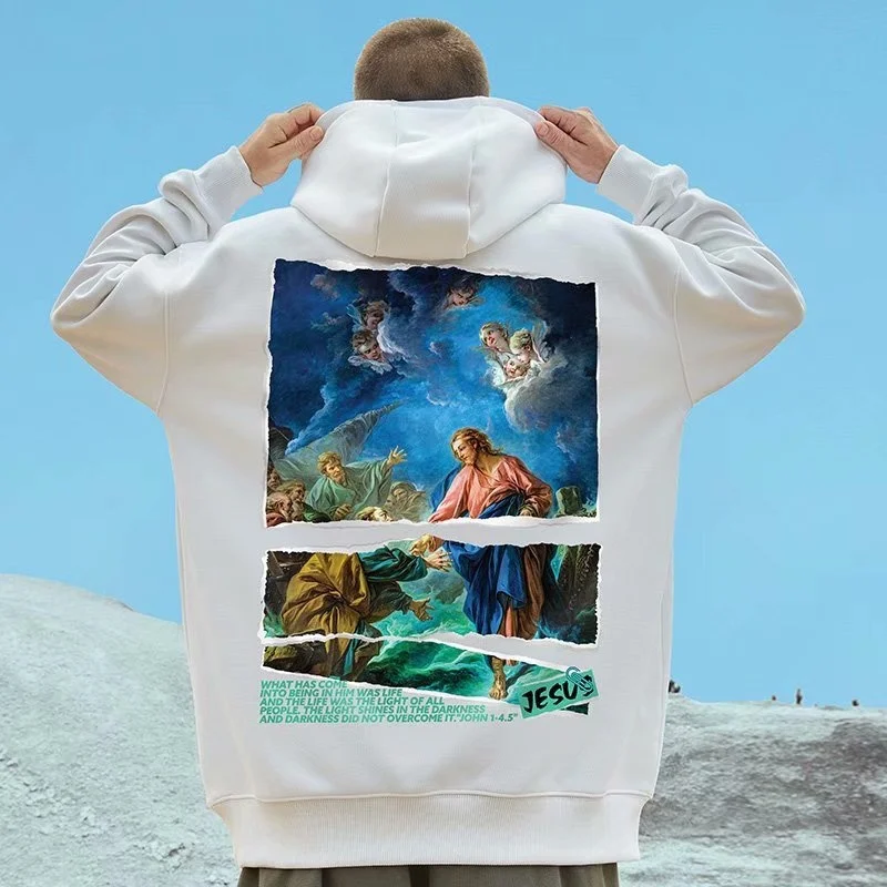 Новинка, мужской и женский свитер с капюшоном, модный Индивидуальный Свободный кардиган с принтом, куртка, повседневный спортивный топ 
Новинка, мужской и женский свитер с капюшоном, модный Индивидуальный Свободный кардиган с принтом, куртка, повседневный спортивный топ