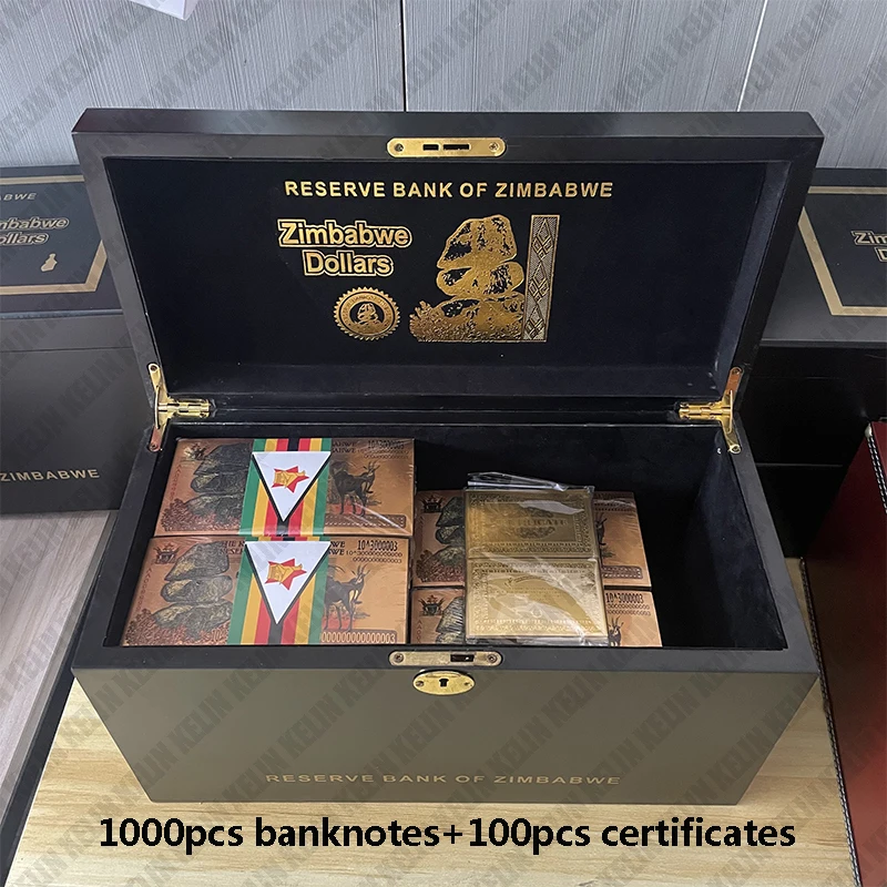 One Million Yottalillion Dollars Zimbabwe Gold Banknotes In Collection Box Africa Notes Collectibles Home Decoration
One Million Yottalillion Dollars Zimbabwe Gold Banknotes In Collection Box Africa Notes Collectibles Home Decoration