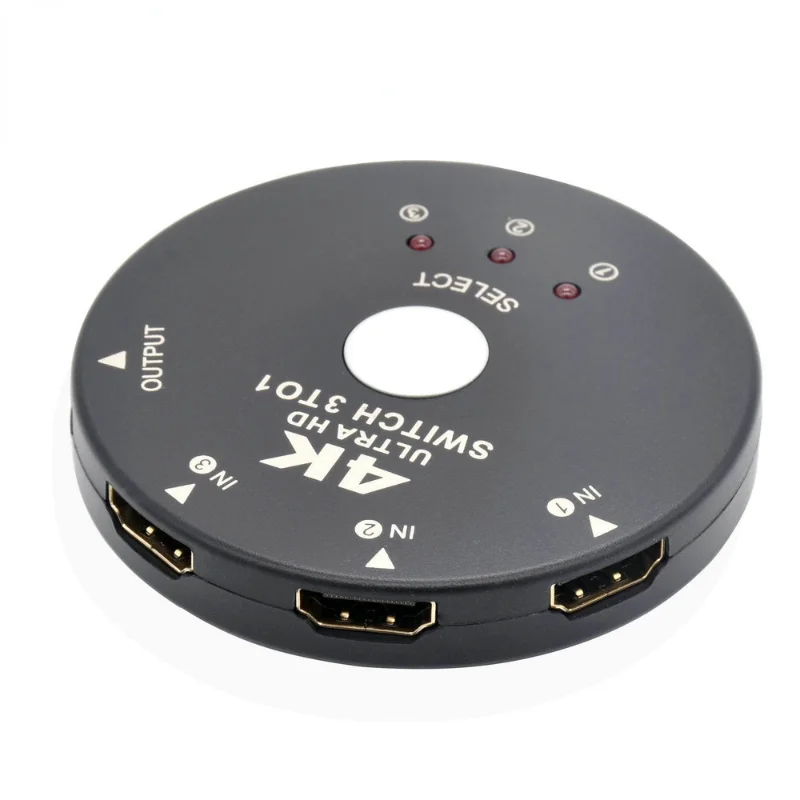 4K/2K 3D Mini 3 Port HDMI-compatible Switch 1.4b 4K Switcher Splitter 1080P 3 In 1 Out Port Hub for DVD HDTV Xbox PS3 PS4
4K/2K 3D Mini 3 Port HDMI-compatible Switch 1.4b 4K Switcher Splitter 1080P 3 In 1 Out Port Hub for DVD HDTV Xbox PS3 PS4