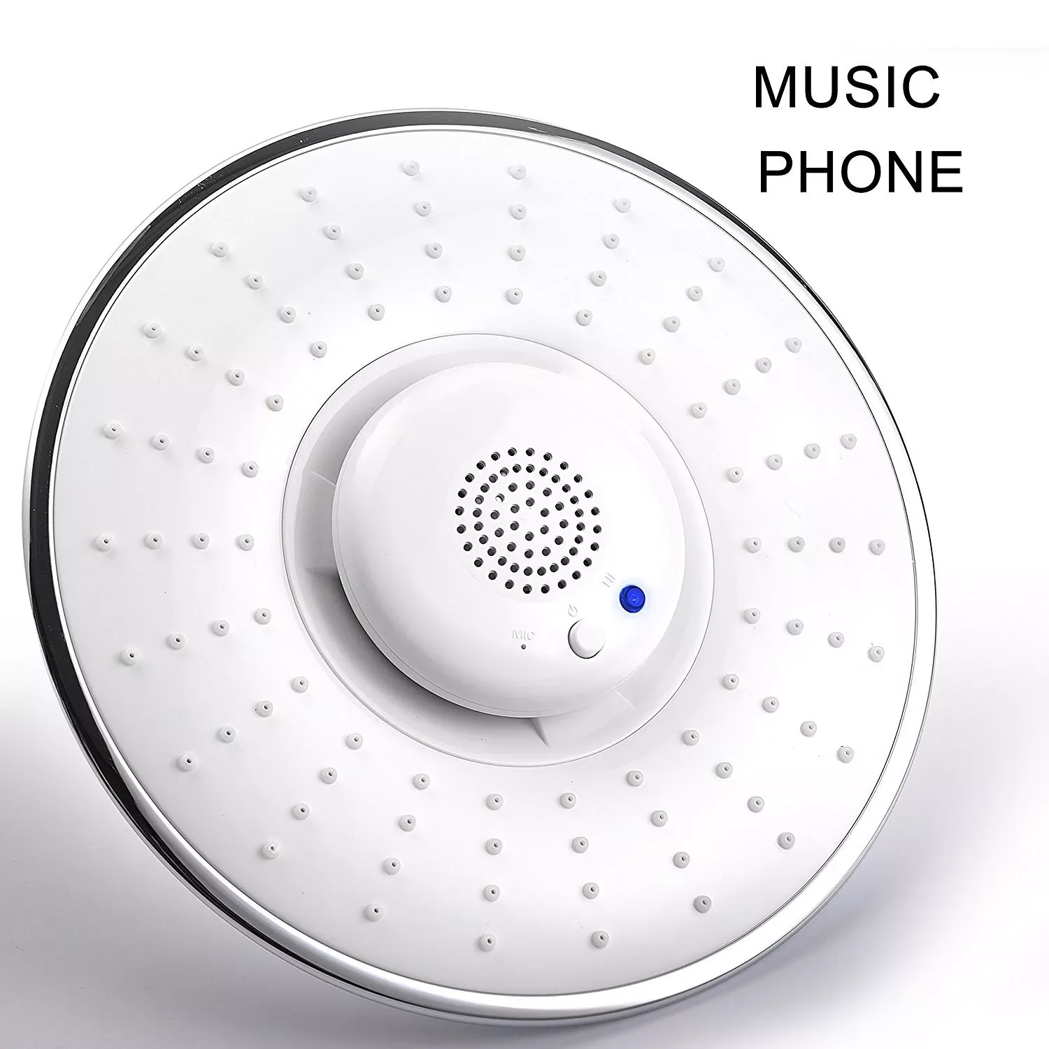 Music Shower Head Bluetooth Connection 8 inch Sower Can Answer Pone USB Charge White ABS Plastic Easy To Install
Music Shower Head Bluetooth Connection 8 inch Sower Can Answer Pone USB Charge White ABS Plastic Easy To Install