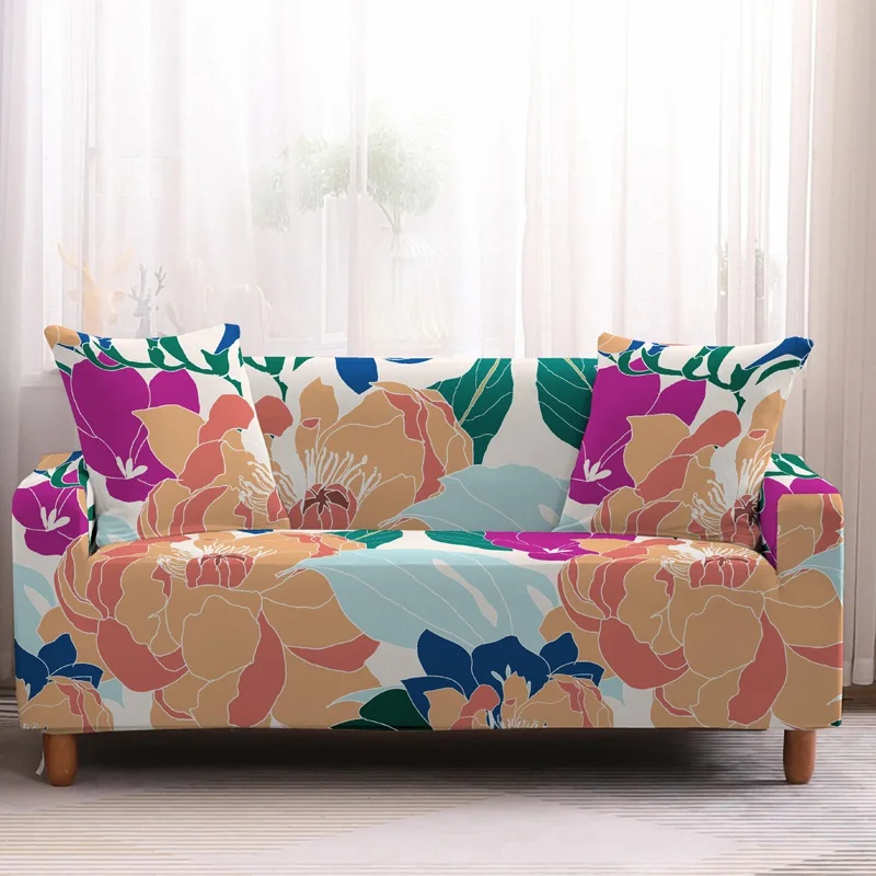 Colorful Floral Print Sofa Cover Antifouling Elastic Seat Covers Home Decor Sofa Covers for Living Room Couch Covers Big Sofas
Colorful Floral Print Sofa Cover Antifouling Elastic Seat Covers Home Decor Sofa Covers for Living Room Couch Covers Big Sofas