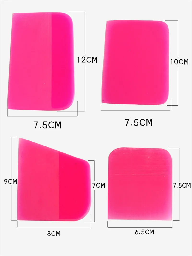 4 Sizes Pink Scraper Soft Rubber Car Window Squeegee Glass Auto Water Vinyl Blade Scraper Home Wrap Tools Office Tint Wiper
4 Sizes Pink Scraper Soft Rubber Car Window Squeegee Glass Auto Water Vinyl Blade Scraper Home Wrap Tools Office Tint Wiper