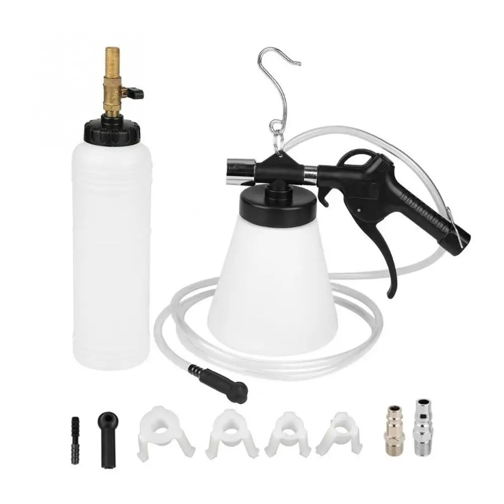 Pneumatic Air Brake Bleeder Kit Plastic Clutch Vacuum Bleeding Extractor Fluid Fill Change Machine Double Pot 10 Pieces Set
Pneumatic Air Brake Bleeder Kit Plastic Clutch Vacuum Bleeding Extractor Fluid Fill Change Machine Double Pot 10 Pieces Set