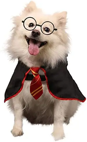 Halloween Dog Costume Pet Wizard Shirt Cat Soft Clothes for Dogs Cats Soft Hoodies with Glasses (Medium)
Halloween Dog Costume Pet Wizard Shirt Cat Soft Clothes for Dogs Cats Soft Hoodies with Glasses (Medium)