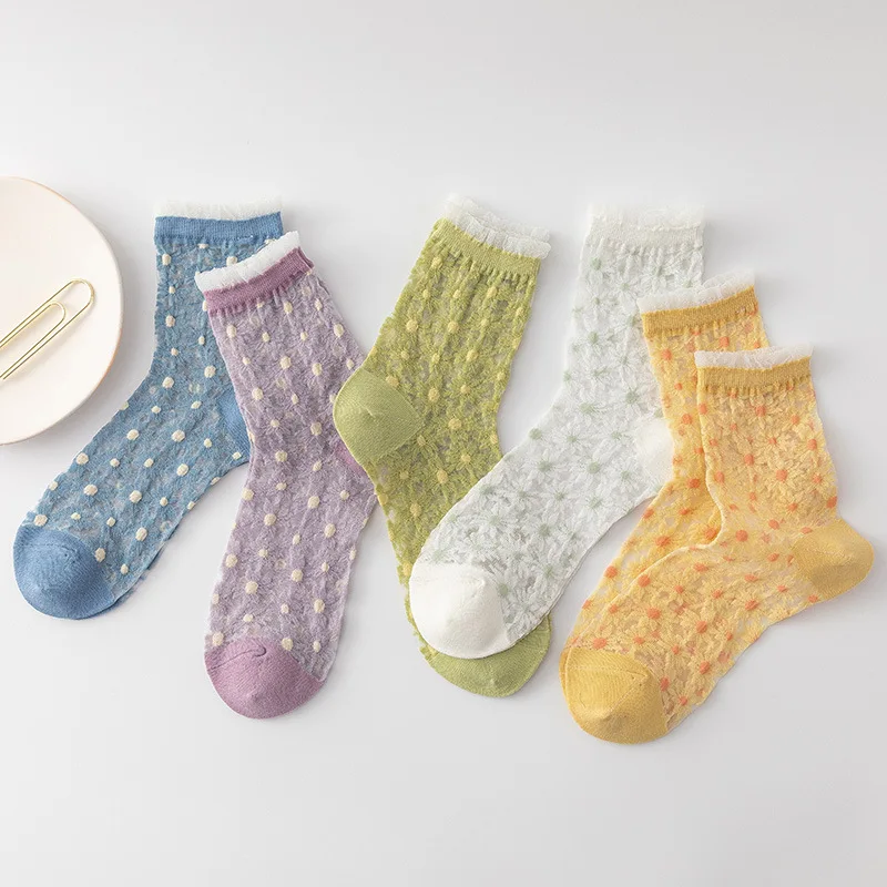 Breathable Socks Women's Cute Kawaii Lace Edge Woman Clothes Japanese Harajuku Thin Loose Mouth Embroidered Daisy Underwear
Breathable Socks Women's Cute Kawaii Lace Edge Woman Clothes Japanese Harajuku Thin Loose Mouth Embroidered Daisy Underwear