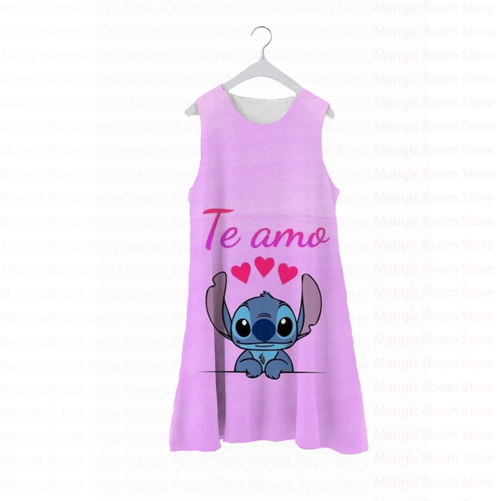 New Disney Stitch Cartoon Children's Tank Top Sleeveless Dress Printed Round Neck Cute Loose Shoulderless Casual Sleeveless Dres
New Disney Stitch Cartoon Children's Tank Top Sleeveless Dress Printed Round Neck Cute Loose Shoulderless Casual Sleeveless Dres