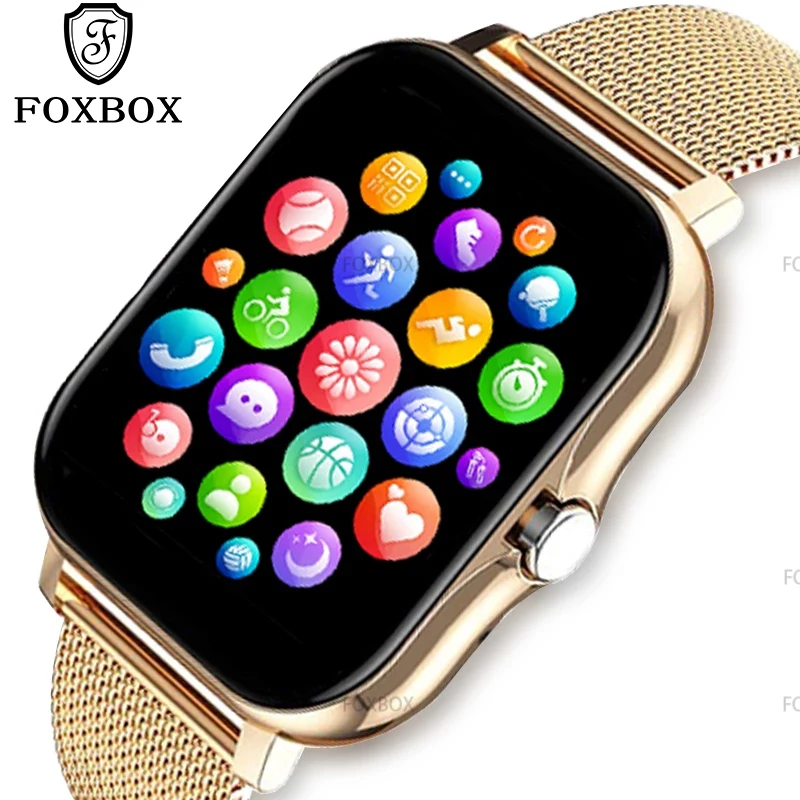 FOXBOX Bluetooth Call Smart Watch Women Full Touch Screen Sports Fitness Watch Bluetooth is Suitable For Android ios Smartwatch
FOXBOX Bluetooth Call Smart Watch Women Full Touch Screen Sports Fitness Watch Bluetooth is Suitable For Android ios Smartwatch