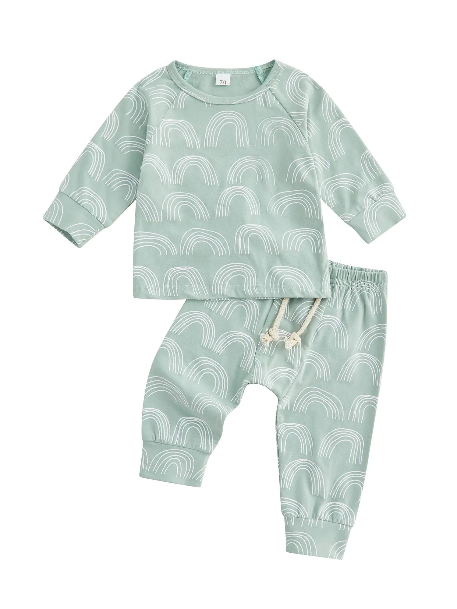 Infant Baby Boy Girl Clothes Set Rainbow Print Long Sleeve Sweatshirt Pullover Tops Pants Outfits Cute 2Pcs
Infant Baby Boy Girl Clothes Set Rainbow Print Long Sleeve Sweatshirt Pullover Tops Pants Outfits Cute 2Pcs
