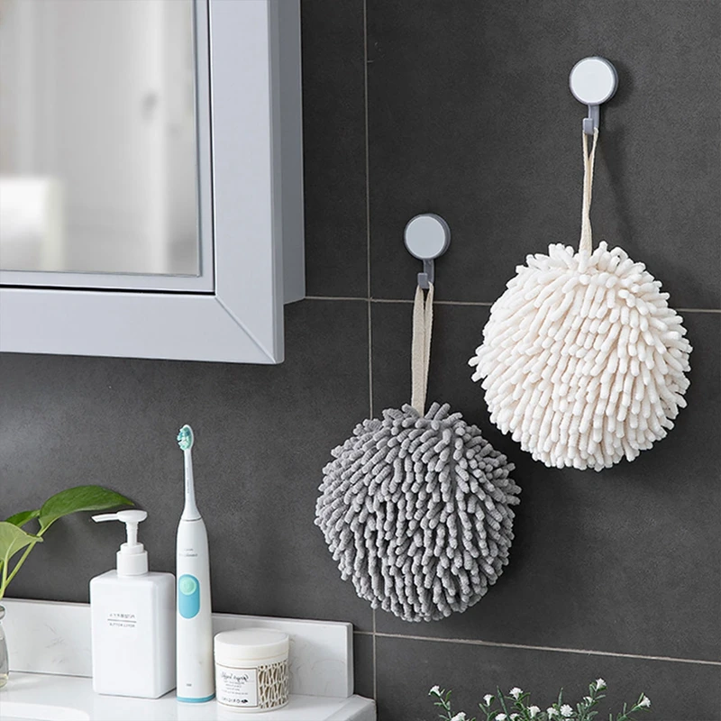 Quick-Drying Towel Hands Wipe Ball Towels Spherical Towel With Hanging Hand Kitchen Bathroom Accessories Soft Plush Hand Towel
Quick-Drying Towel Hands Wipe Ball Towels Spherical Towel With Hanging Hand Kitchen Bathroom Accessories Soft Plush Hand Towel