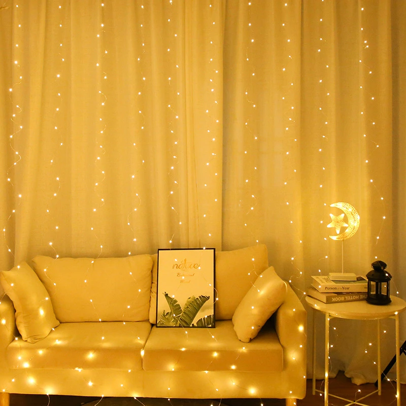 3M LED Fairy String Lights Garland Curtain Remote Control Curtain Garland on The Window USB Christmas Decorations for Home
3M LED Fairy String Lights Garland Curtain Remote Control Curtain Garland on The Window USB Christmas Decorations for Home