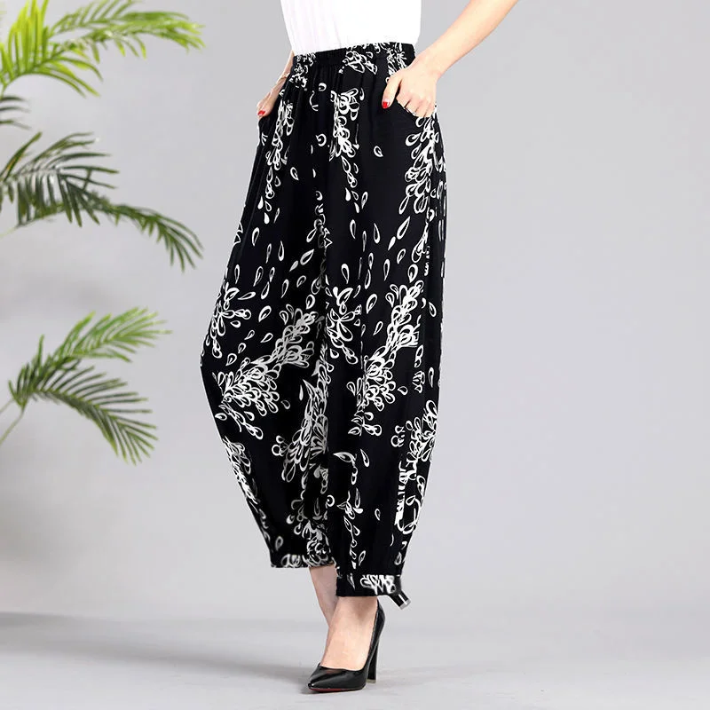 Women's Summer Pants Vintage Floral Printed Baggy Pants Casual High Waist Bloomers Trousers Female Pantalones De Mujer
Women's Summer Pants Vintage Floral Printed Baggy Pants Casual High Waist Bloomers Trousers Female Pantalones De Mujer